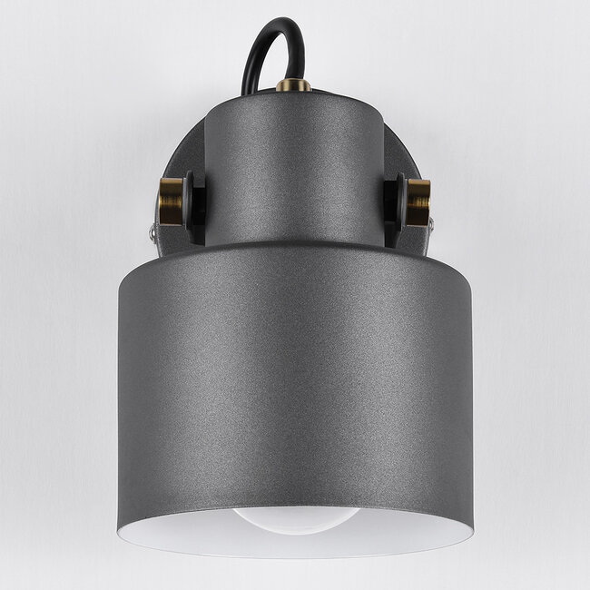 Adjustable wall lamp Alfie in grey