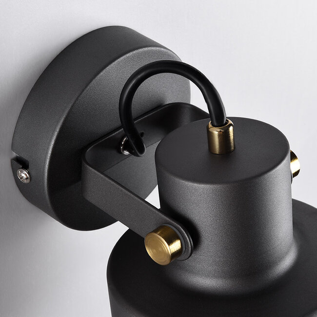 Adjustable wall lamp Alfie in grey