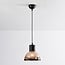 Classic pendant light Paris - black and amber