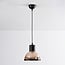 Classic pendant light Paris - black and amber