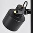 Black floor lamp with 2 adjustable spotlights - William