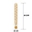 E27 dimmable tubular LED bulb amber spiral 30 cm
