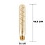 E27 dimmable tubular LED bulb amber spiral 4W (1600K)