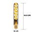 Dimmable E27 LED tube light bulb in smoked mirror glass with spiral 18.5 cm, 4W, 1700K