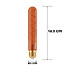 E27 dimmable tube lamp copper with spiral 18.5 cm, 4W, 1600K