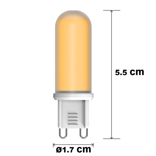 G9 dimmable LED spotlight frosted glass 4.2W (2700K)