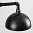 Industrial pendant lamp Libra in black and bronze
