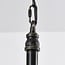 Industrial pendant lamp Libra in black and bronze