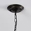 Industrial pendant lamp Libra in black and bronze