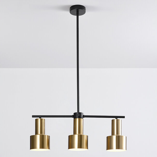 Modern ceiling lamp in gold with 3 lights - Rom