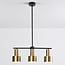Modern 3-light pendant lamp Rome in gold