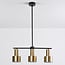 Modern 3-light pendant lamp Rome in gold