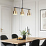 Modern 3-light pendant lamp Rome in gold