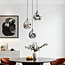 3-bulb design pendant light with smoke glass - Frank