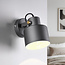 Adjustable wall lamp Alfie in grey
