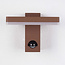 Outdoor wall light Roberto with sensor and integrated LED - rust brown