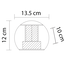 Wall lamp round Lizzy - anthracite