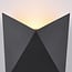 Designer outdoor wall light Milo - black with integrated LED