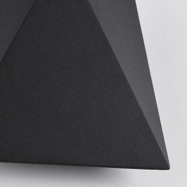 Designer outdoor wall light Milo - black with integrated LED