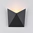 Designer outdoor wall light Milo - black with integrated LED