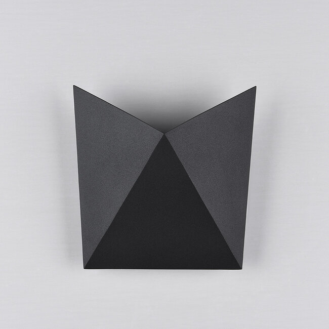 Designer outdoor wall light Milo - black with integrated LED