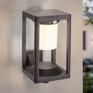 Solar outdoor wall light with sensor - Milena
