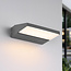 Outdoor wall light Argento, swivelling - anthracite