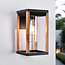 Outdoor wall light black with wood look - Pancha