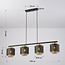 Pendant lamp Jennifer in black and gold