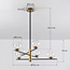 Pendant light, 6-bulb - Nisha