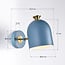 Wall lamp Raya in blue and gold