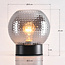 Table lamp with smoked glass - Inte