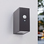 Solar outdoor wall light with sensor - Giada