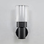 Black wall lamp exterior incl. LED - Bax