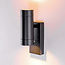 Modern exterior wall light black 2-light - Zane