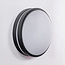 Round exterior wall lamp black - Lea