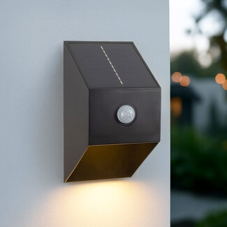 Solar wall light Roan with sensor