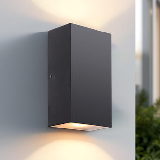 2-light outdoor wall lamp Cole - Black