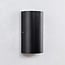 2-light outdoor wall light Lila - black with integrated LED