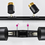 Modern 1-phase track lighting system 3 metres black - Lexi