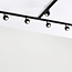 1-phase track lighting system 3 metres with round ceiling spotlights - Dex
