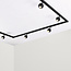 1-phase track lighting system 3 metres with round ceiling spotlights - Dex
