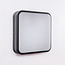 Modern square black wall lamp - Seb
