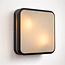 Square design exterior wall lamp black - Seb