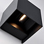 Black smart outdoor wall light with RGB - Daniel