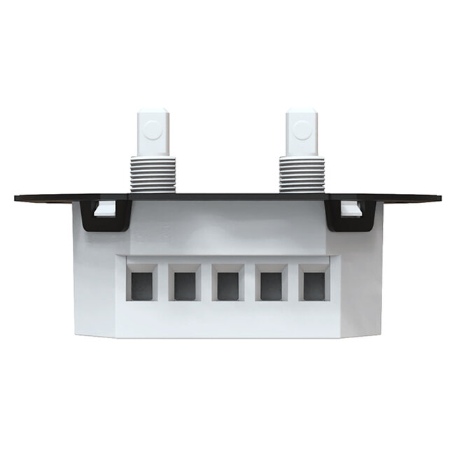 2-gang flush-mounted dimmer switch, 2 x 0–200W