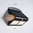 Solar wall light Double Conan 6.8W with sensor - black
