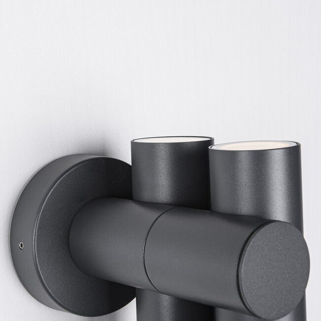 Thekla swivel wall lamp for outdoor use - anthracite