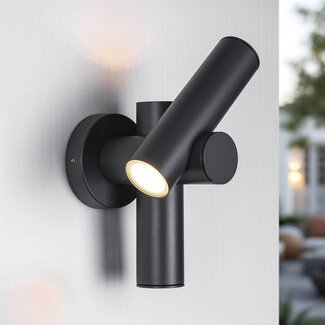 Thekla swivel wall lamp for outdoor use - anthracite