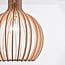Boho wooden pendant light Legno - round